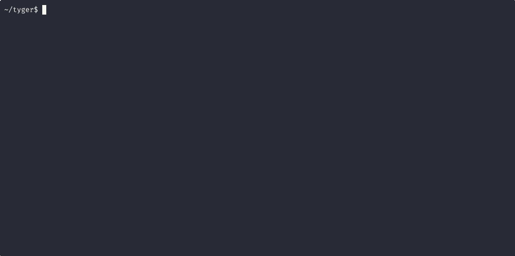 gif showing the tyger interpreter running as a REPL